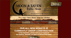 Desktop Screenshot of moonandravenpub.com